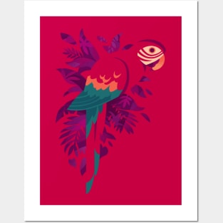 Macaw Silhouette Posters and Art